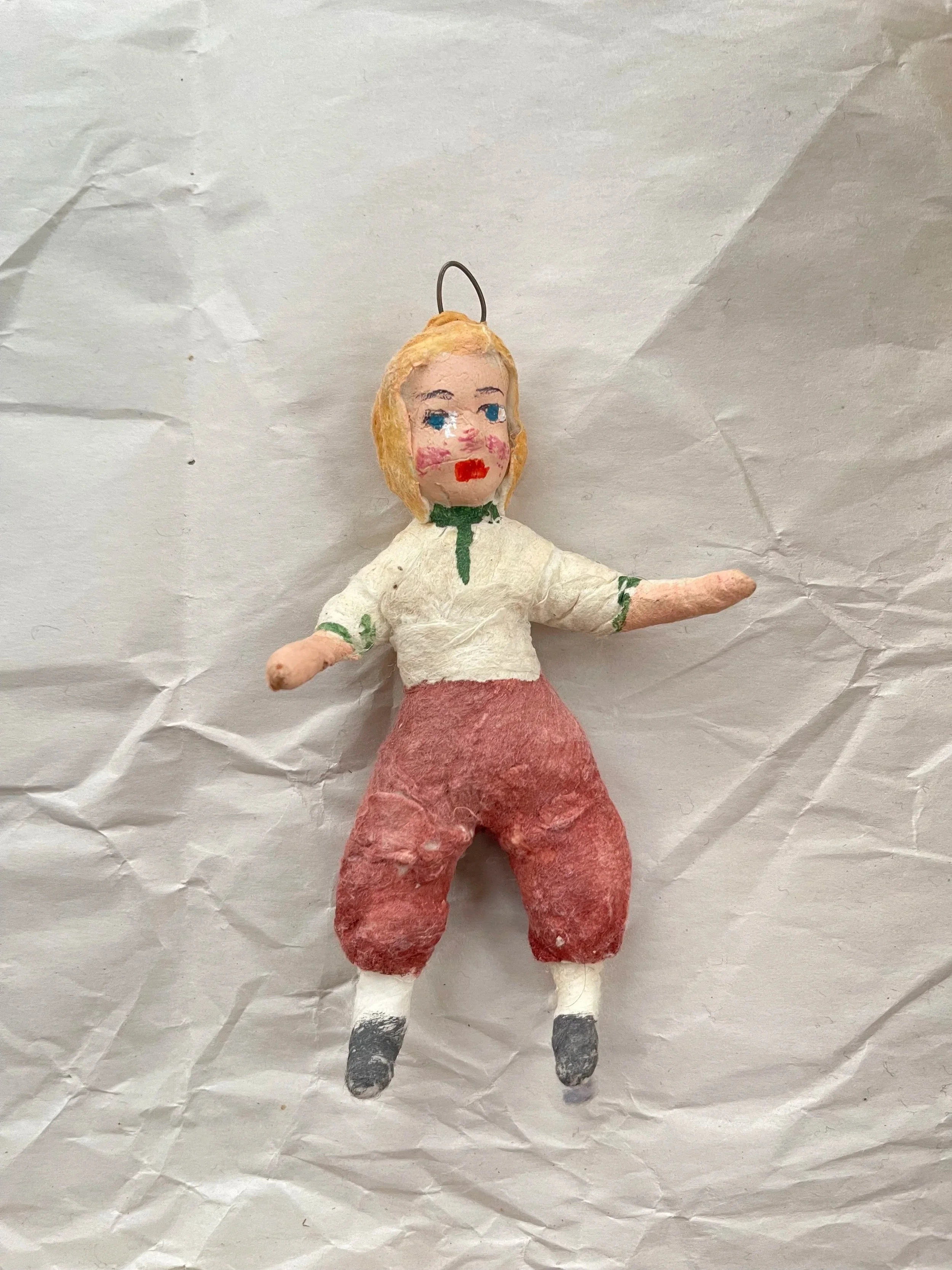 USSR Spun Cotton Boy Ornament.