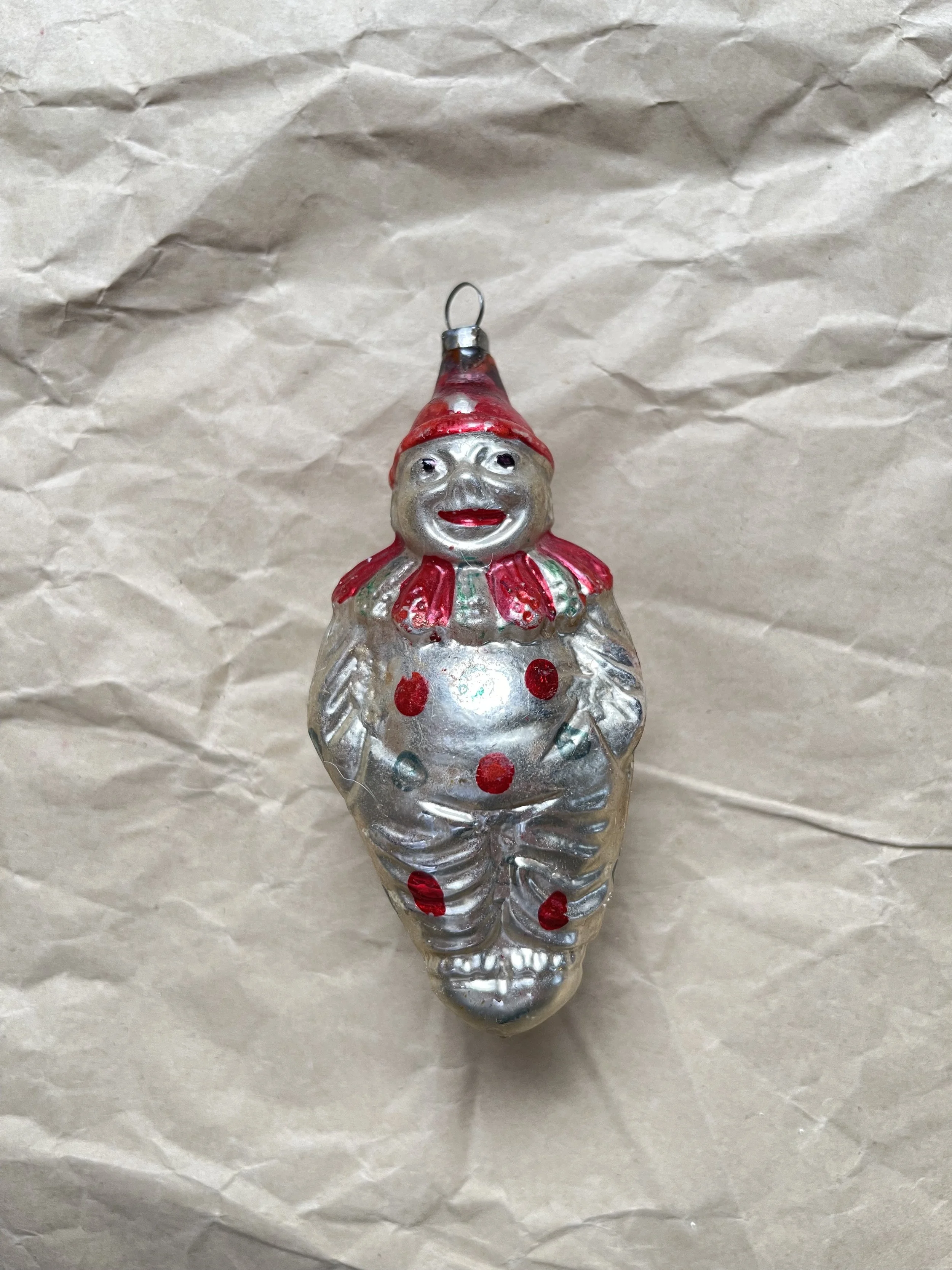 Antique German Clown Ornament