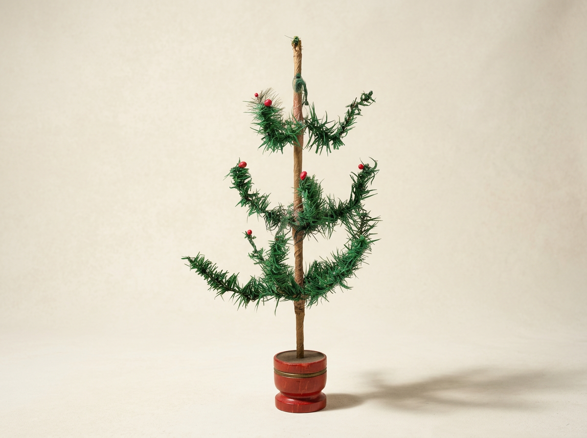 Antique Goose Feather Tree from Germany
