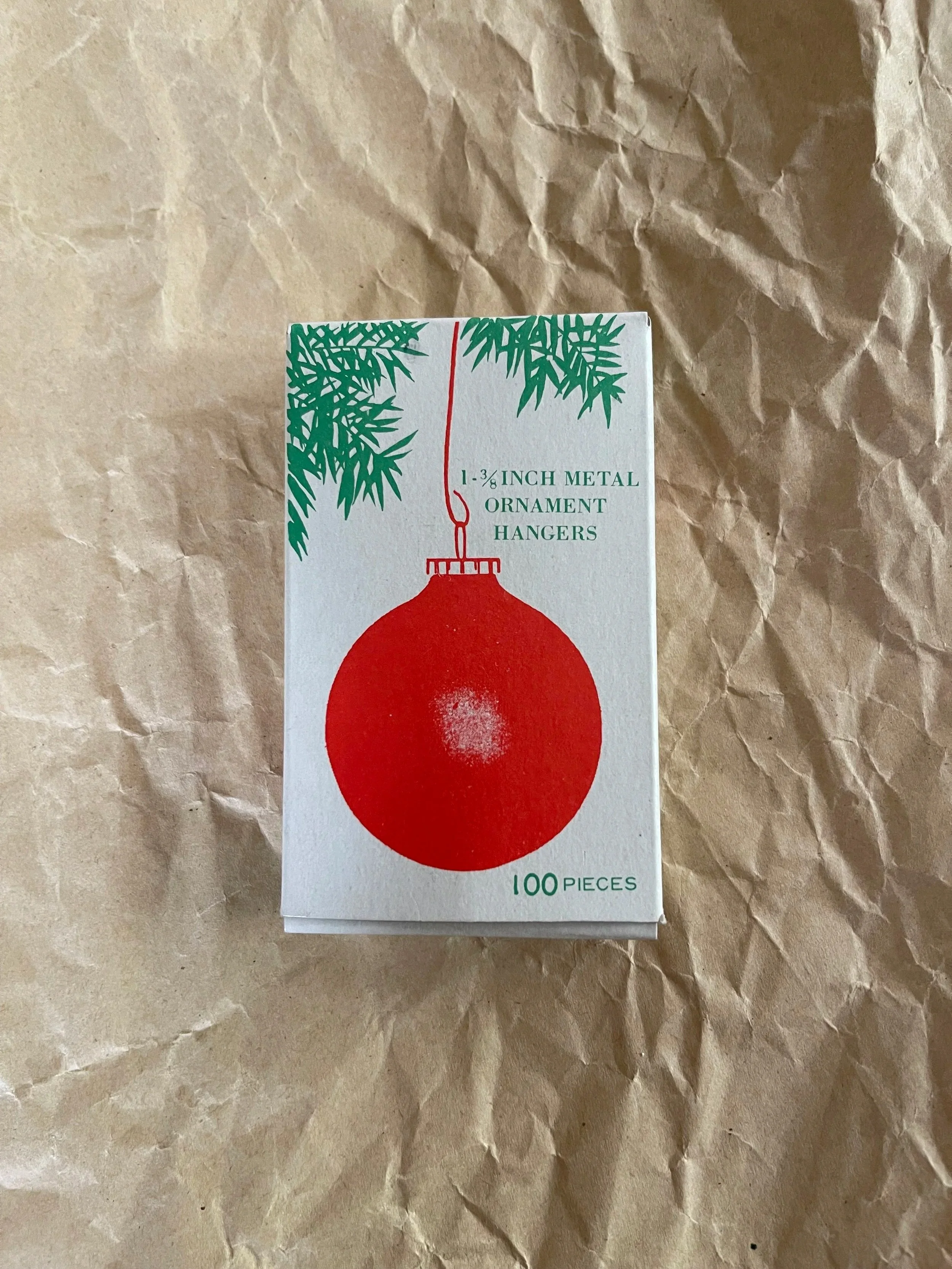 Vintage Box of Ornament Hooks.