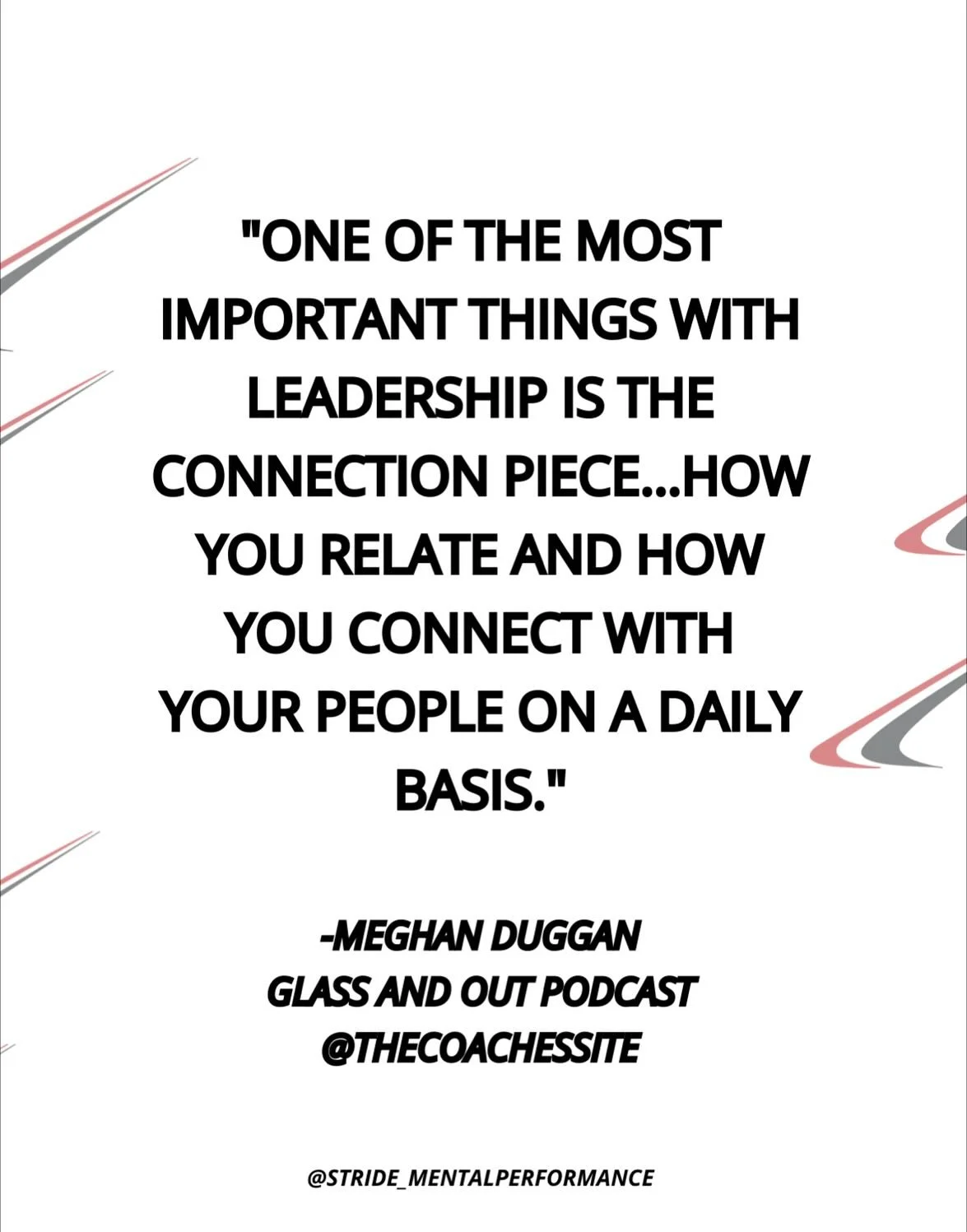 On @thecoachessite recent podcast, #GlassandOut, Meghan Duggan, Team USA captain,🥇medalist, and current @njdevils Director of Player Development shared her insights on what it takes to be a great leader 💥

1. Connection
2. Trust 
3. Vulnerability 
