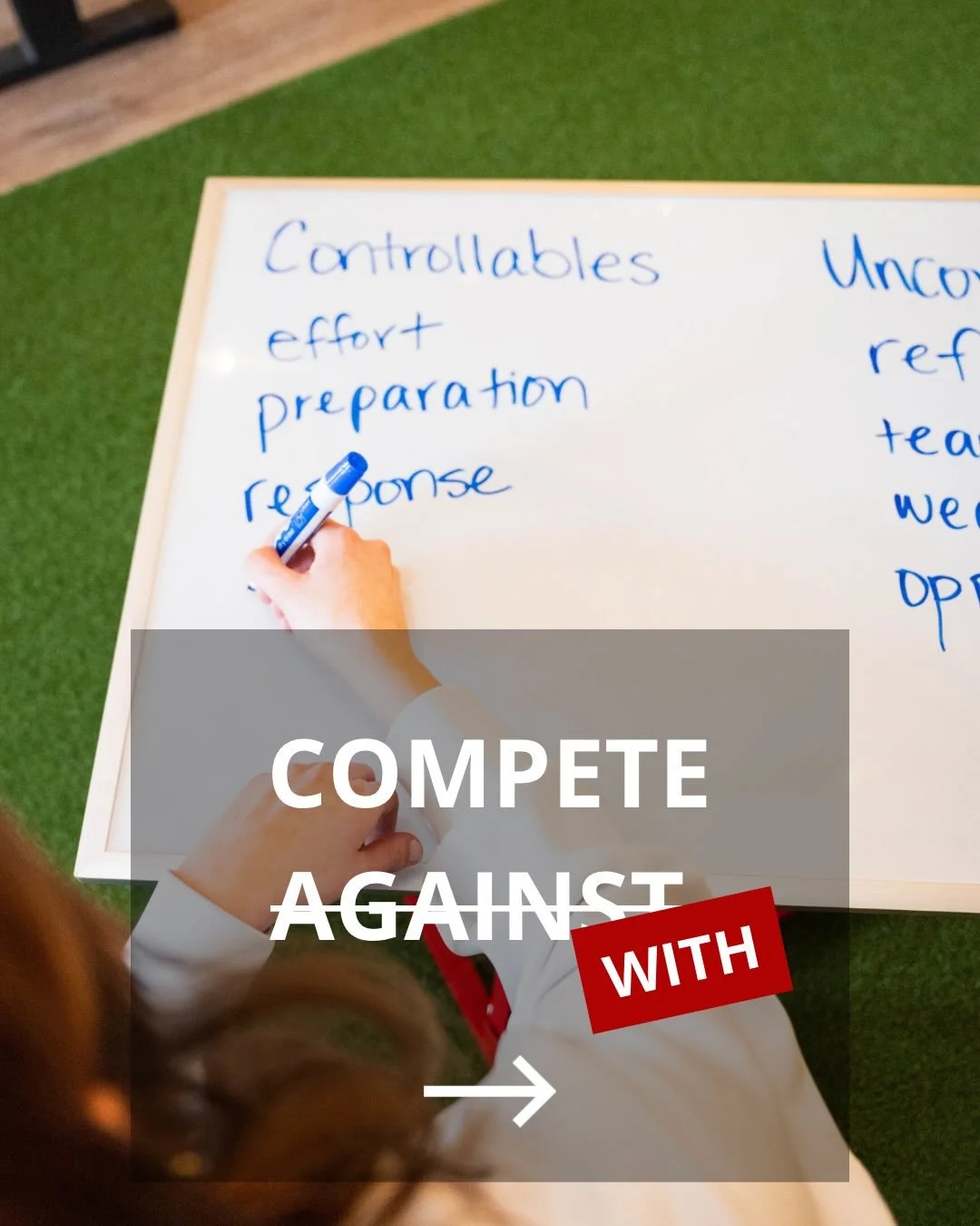 What does it mean to COMPETE on a team? ⬇️

❌ Competing AGAINST each other can lead to&hellip; 

Me vs You or Teammate vs Teammate
Comparison 
Lack of trust
Decreased effort and motivation 
Fear of failure or mistakes 

✅ Competing WITH each other ca