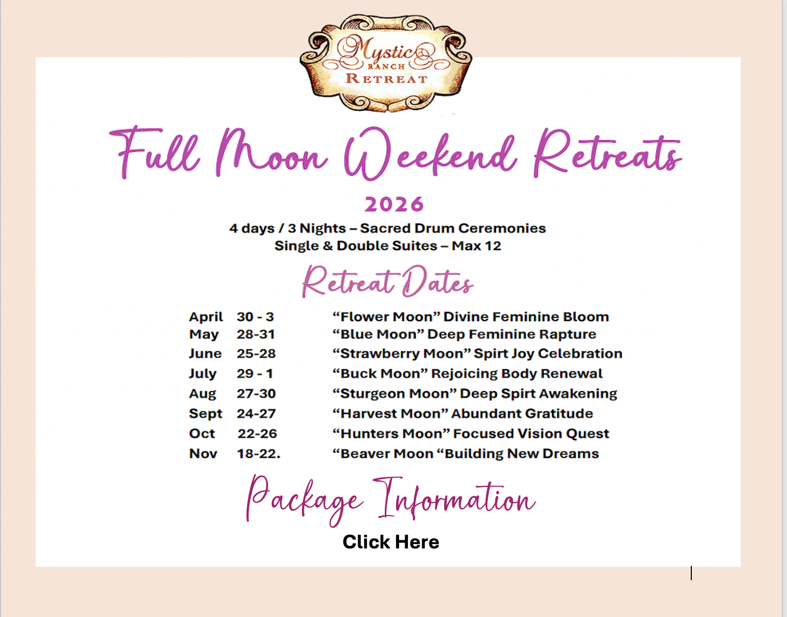 1.     #boutiqueluxury 2.     #retreats 3.     #restorative