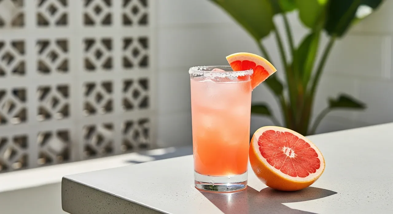 Classic paloma (with a non-alcoholic option)