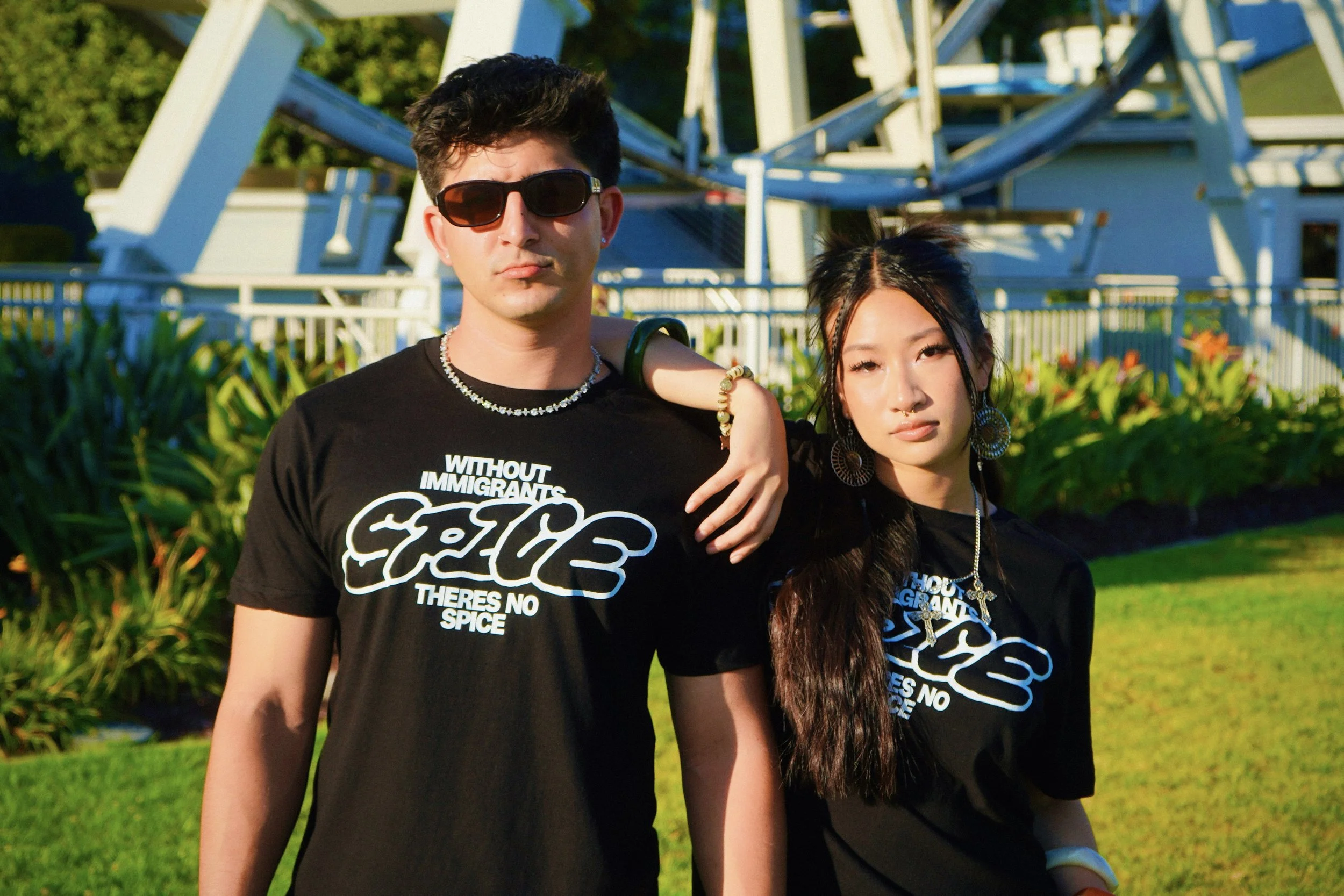 SPICE Tee — Black / White