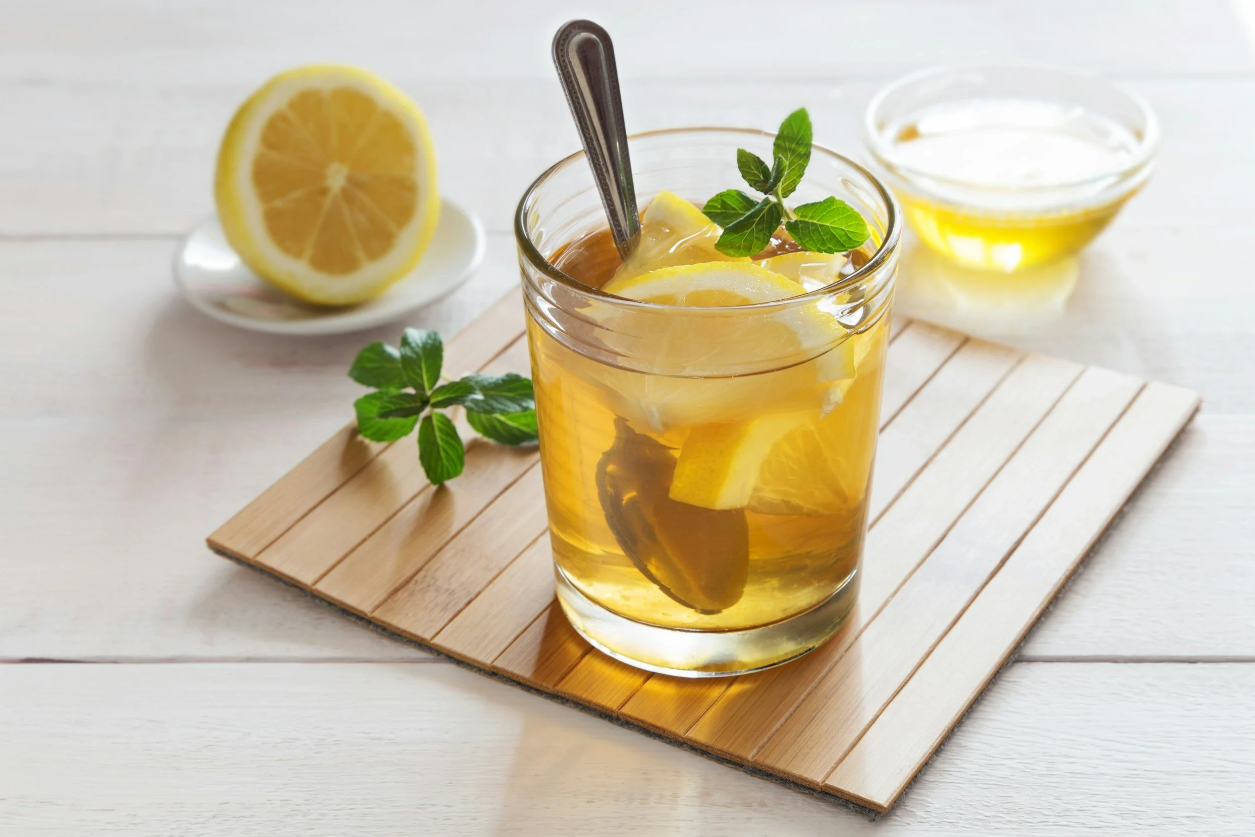 A Sip of Sunshine: Sweet Lemon Herb Iced Tea