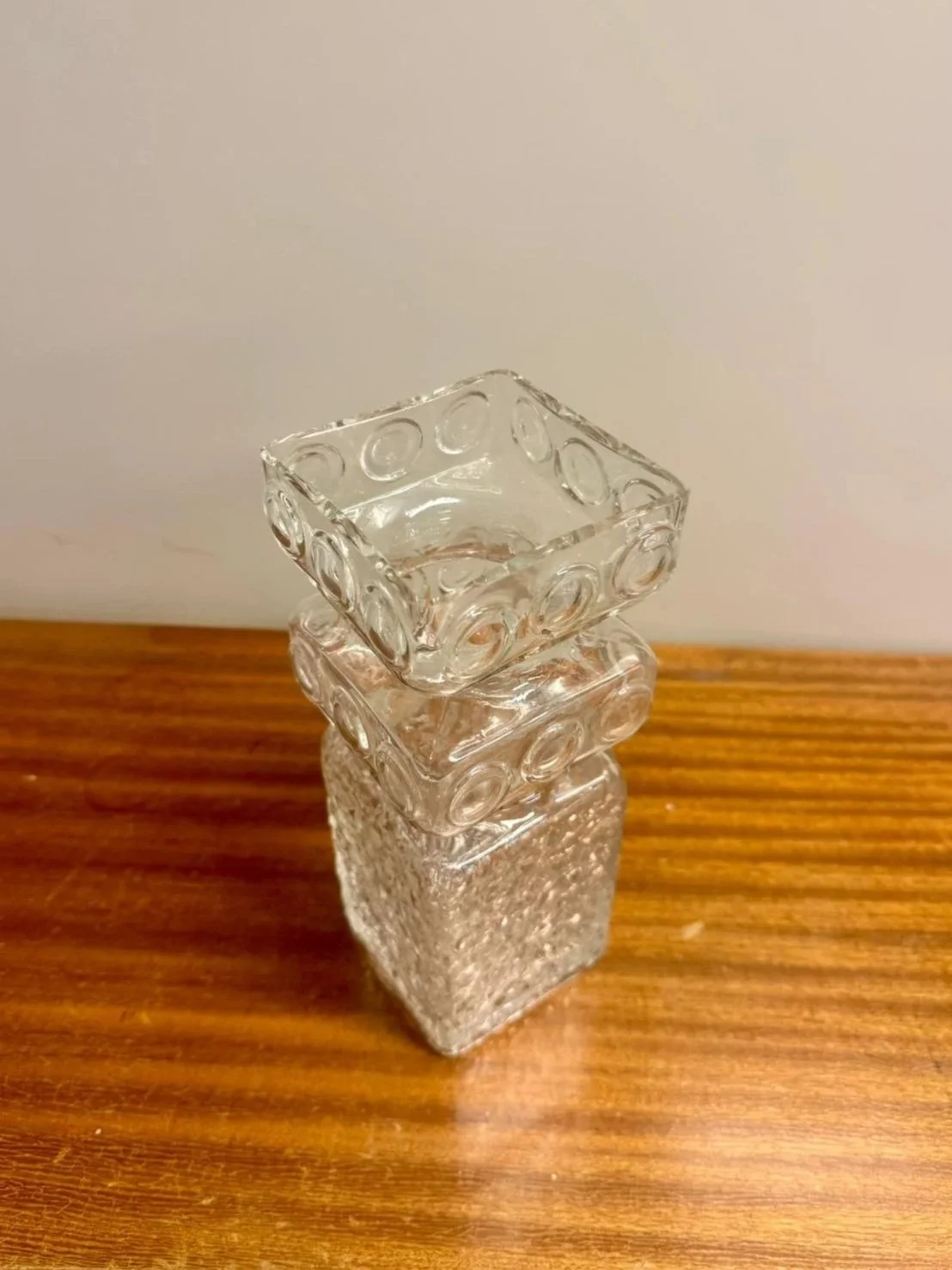 Vintage Riihimäen Lasi Kehrä -maljakko, Tamara Aladin (25 cm)