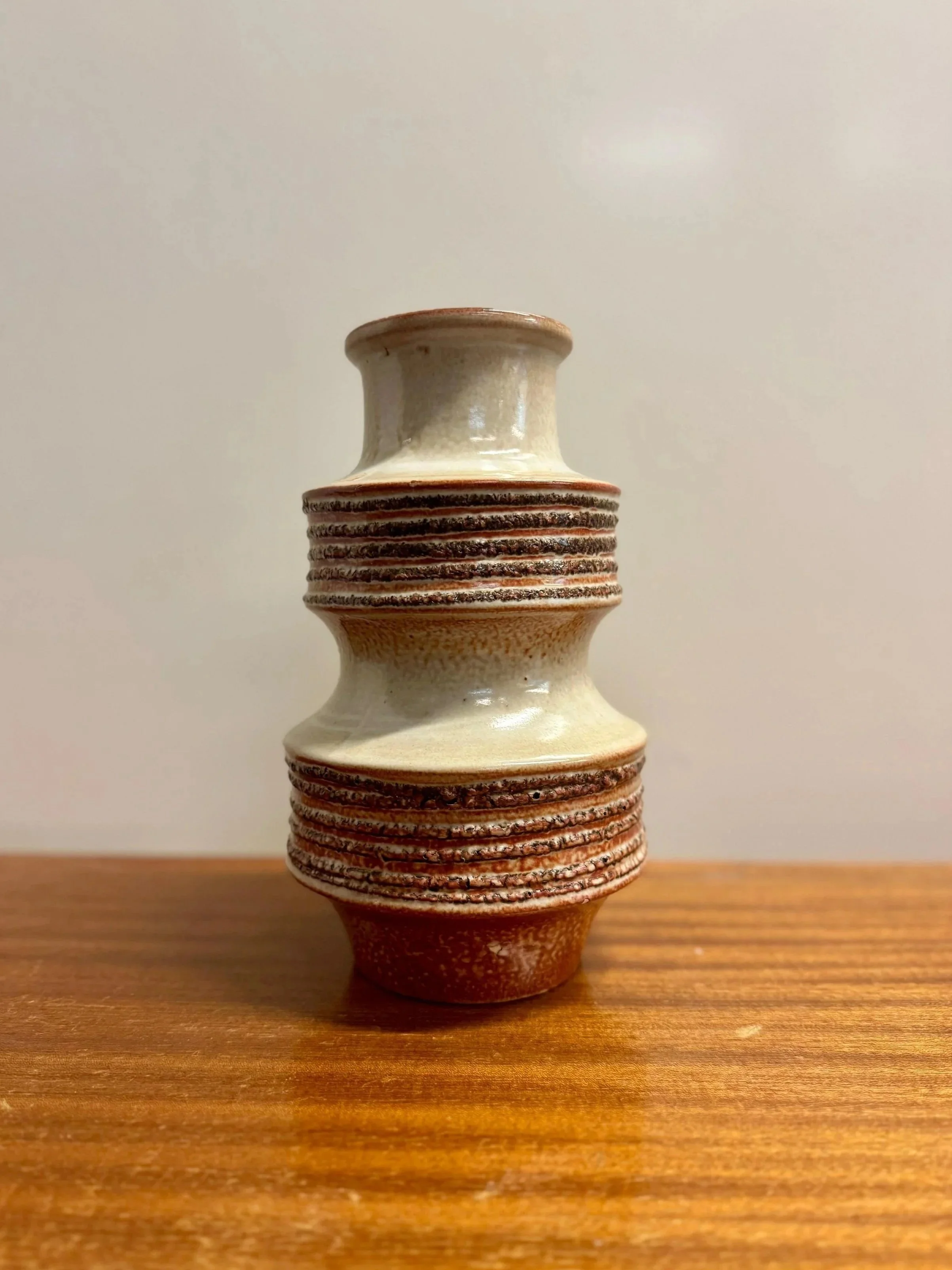 Vintage saksalainen keramiikkamaljakko ("Fat Lava") Forssa kirpputori