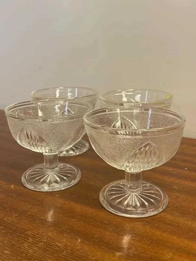 Vintage Ravenhead -jälkiruokamaljat / kulhot (4 kpl setissä), Englanti