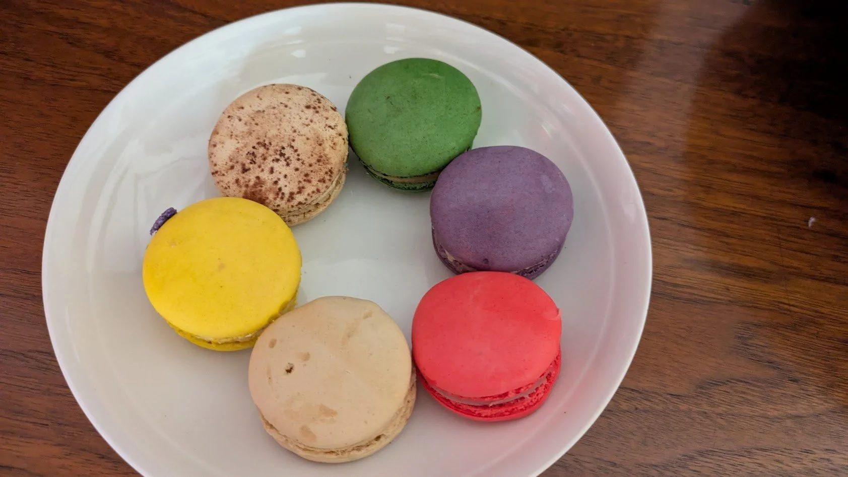 Macaroons - Early almond and egg-white cookies were originally made in Venetian monasteries in the 8th century. In 1533 some Italian chic married the king of  France and brought the macaroon recipe to France. And after that the French claimed macaroo