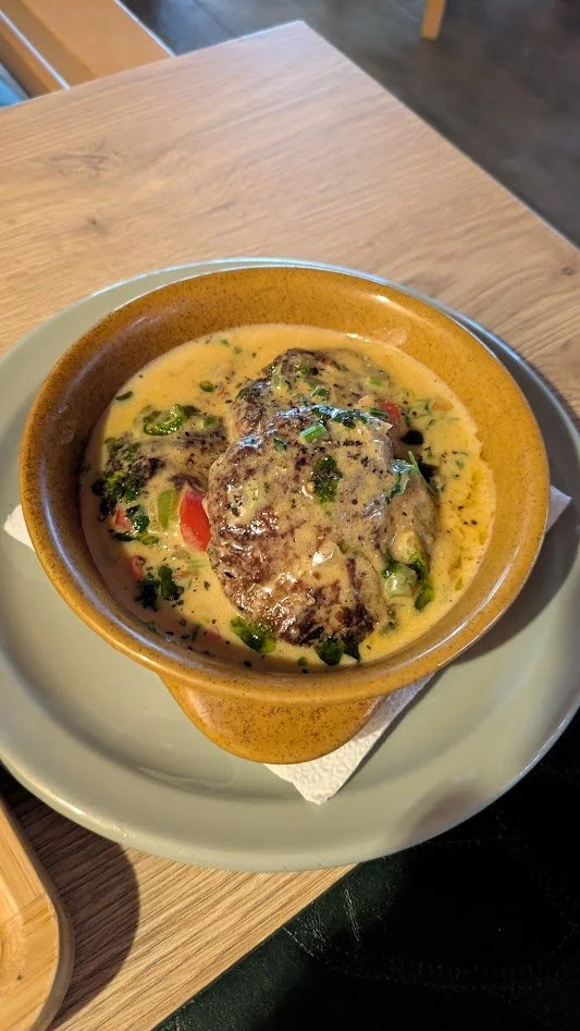 Qofte - seasoned ground meat formed into small meatballs or oval patties. Typically made with beef, lamb, or a mix of both and heavily flavored with onions, garlic, and fresh herbs. Grady had these several times. He liked them!