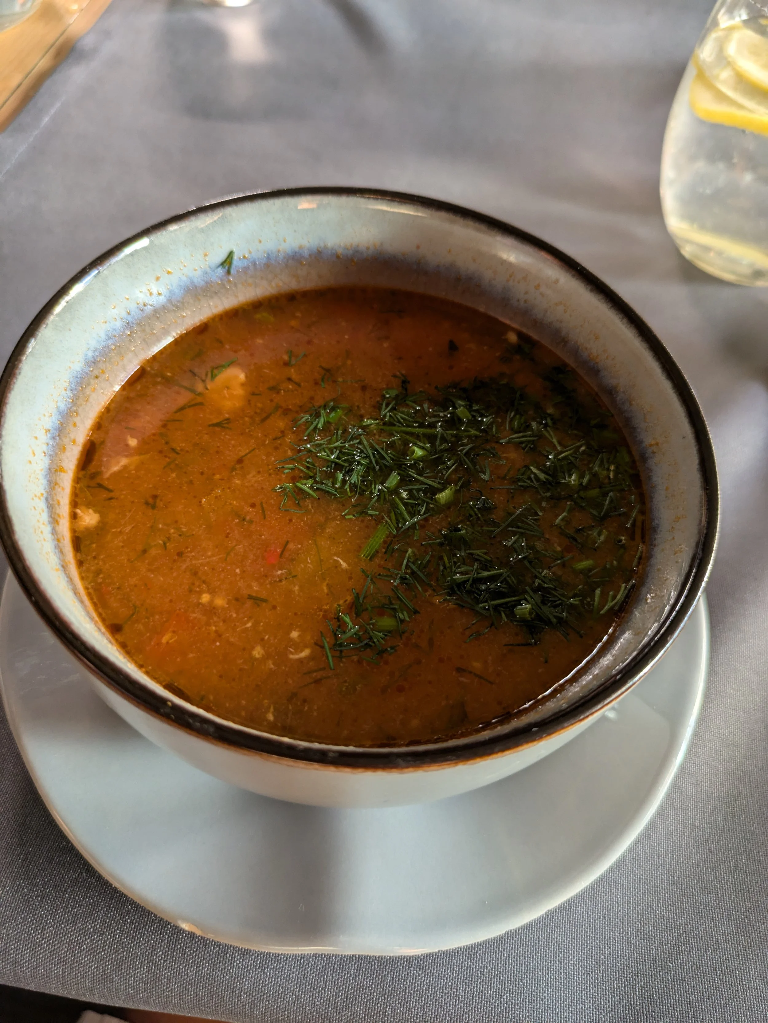 Food tour stop #4 - Zupa Rybna (for me) a traditional Polish fish soup.