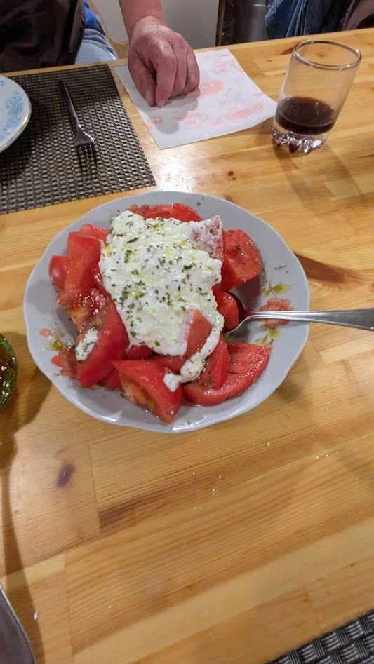 Albanian Tomato and Yogurt Salad - Pretty self explanatory! It combines fresh tomatoes with a rich, garlicky yogurt dressing. Of course, this is right up my alley, so I loved it!