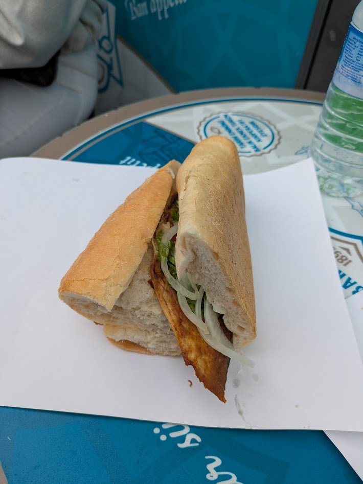 Balık ekmek - translates to "fish bread" are mackerel fish sandwiches. What makes them cool is the setting where you get them. There are literally a few boats in the water set up with grills where they are catching, cleaning and grilling the fish. Th