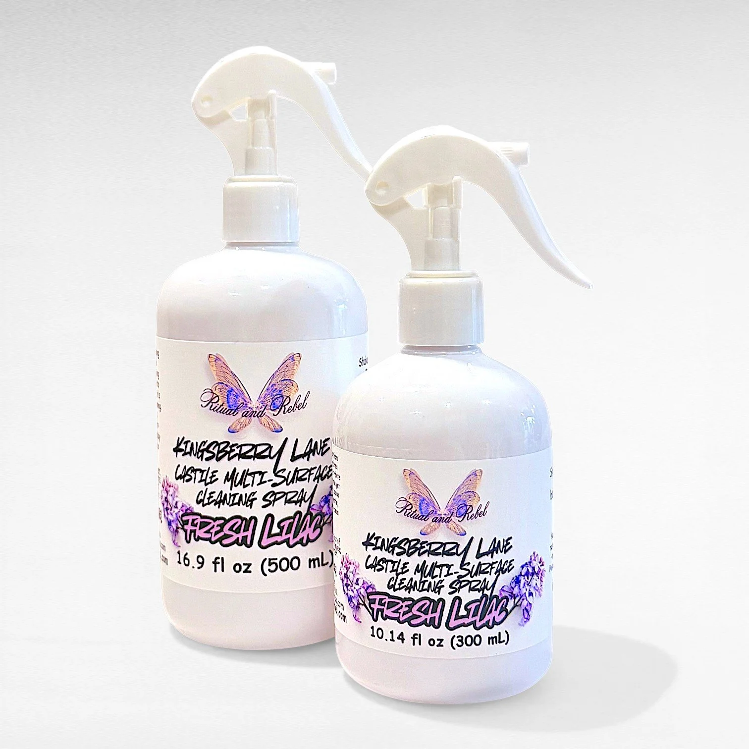 16.9 & 10.14 fl oz Kingsberry Lane Castil Multi Surface Cleaning Spray Ritual and Rebel.jpg