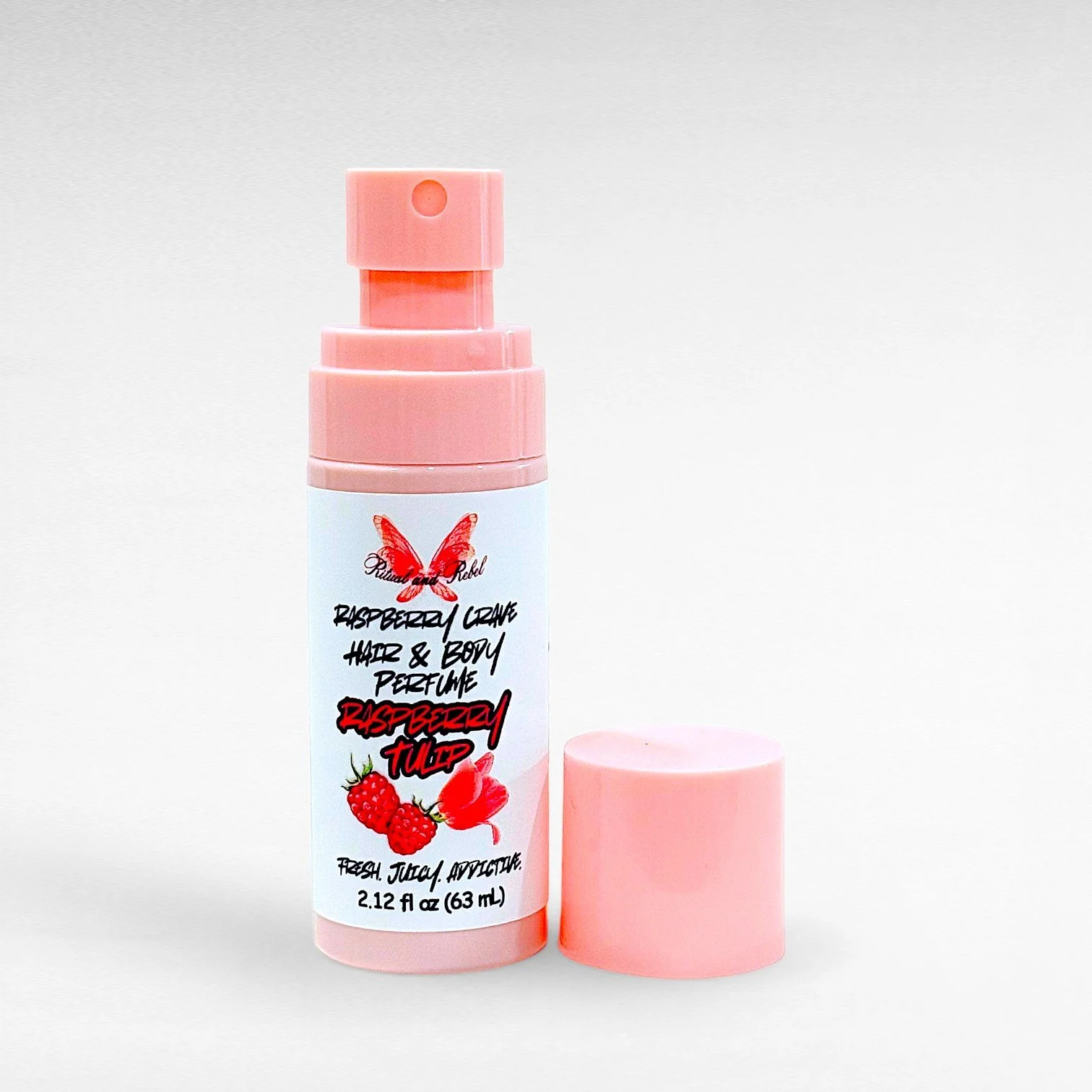 2.12 fl oz (63 mL) Raspberry Crave Hair & Body Perfume Ritual and Rebel.jpg