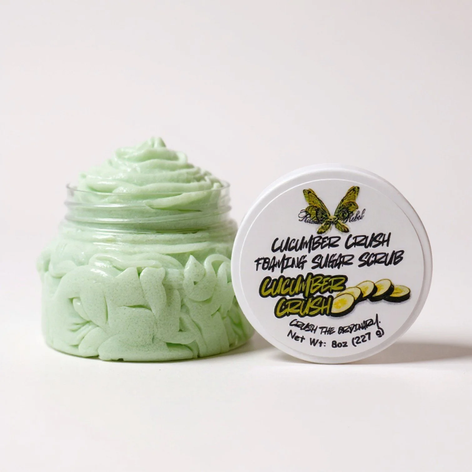 8 oz cucumber crush sugar scrub ritual and rebel.jpg