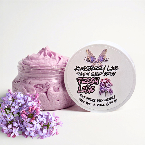 Kingsberry Lane Foaming Sugar Scrub - Fresh Lilac