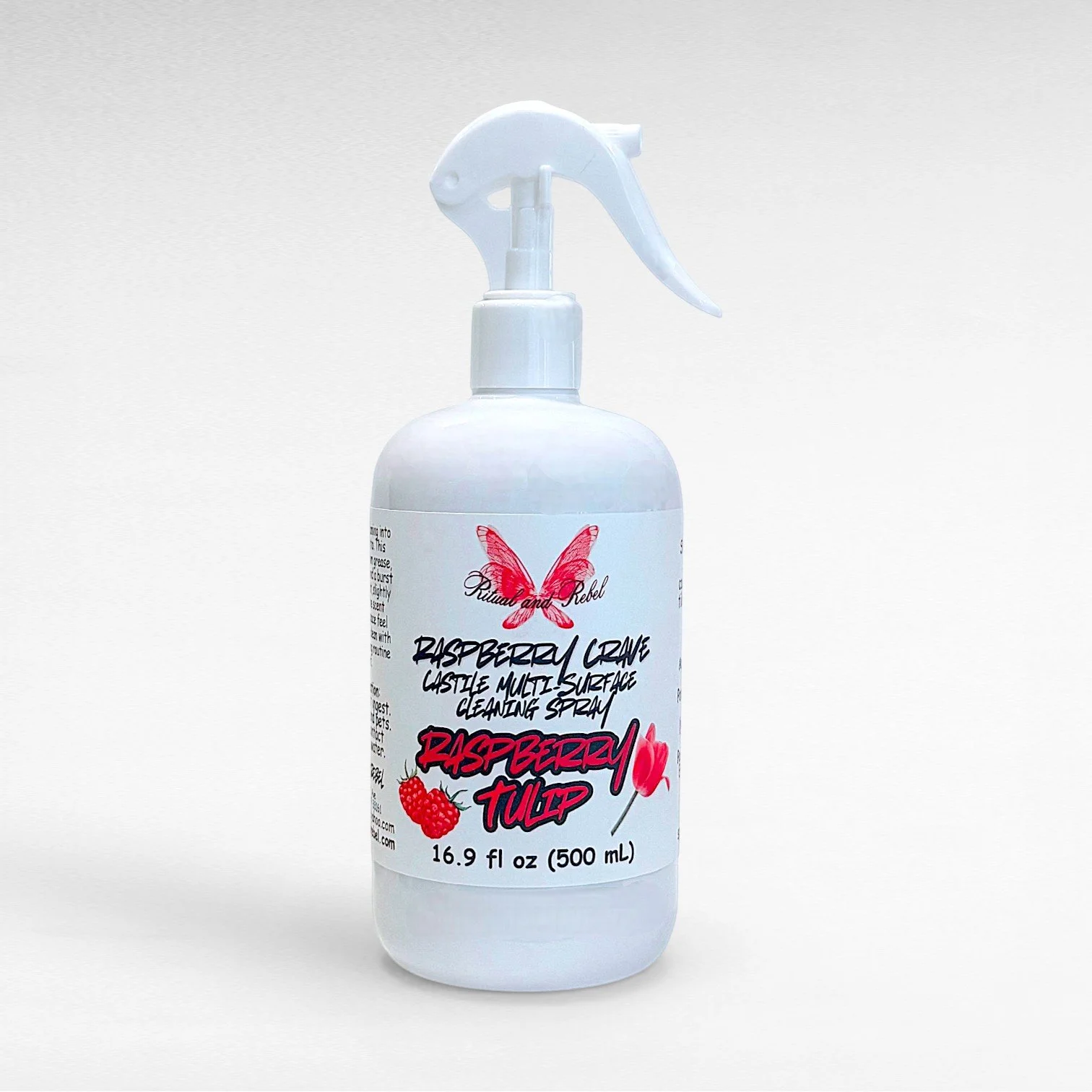 16.9 raspberry crave Castile multi purpose cleaning spray .jpg