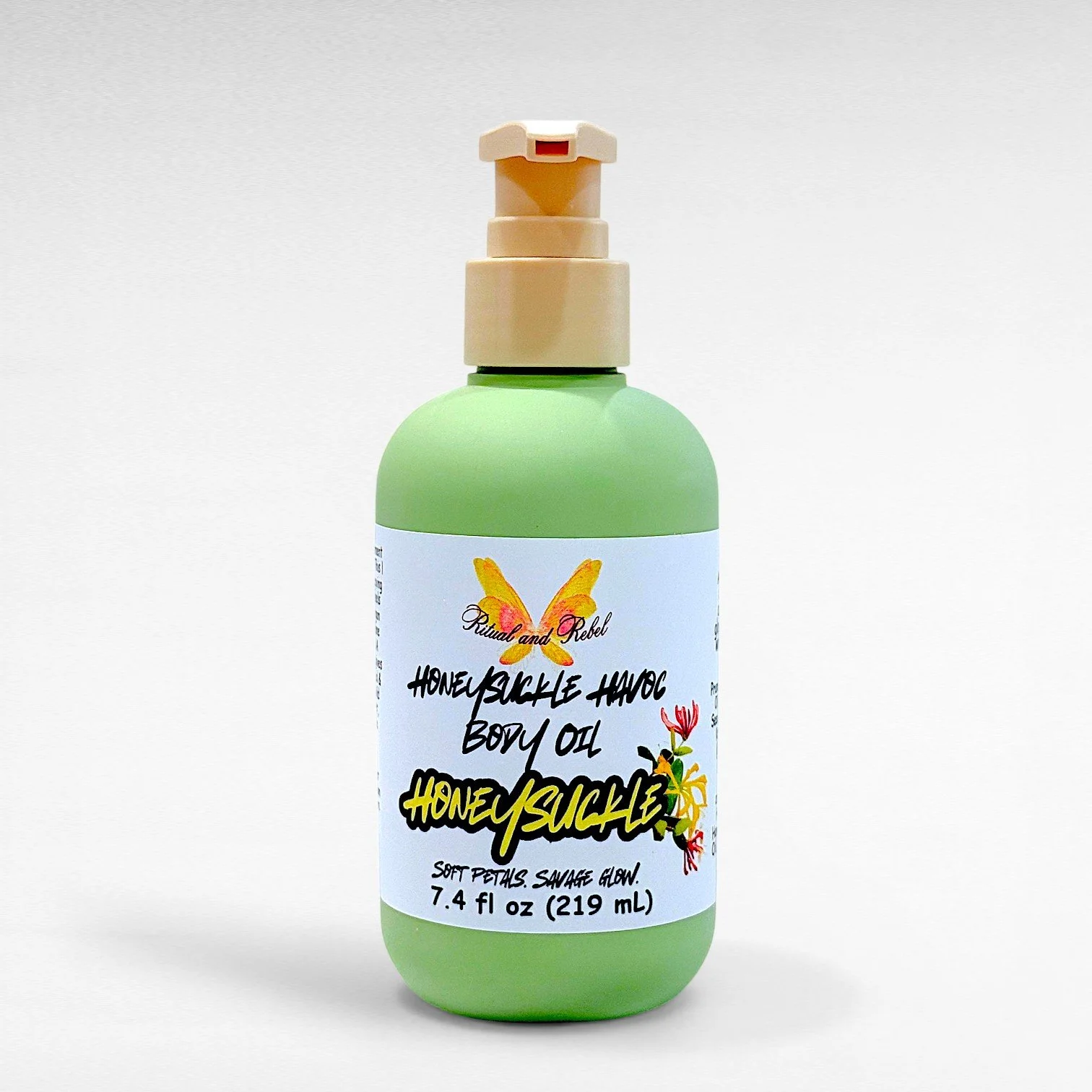 7.4 fl oz Honeysuckle Havoc Body Oil Ritual and Rebel.jpg