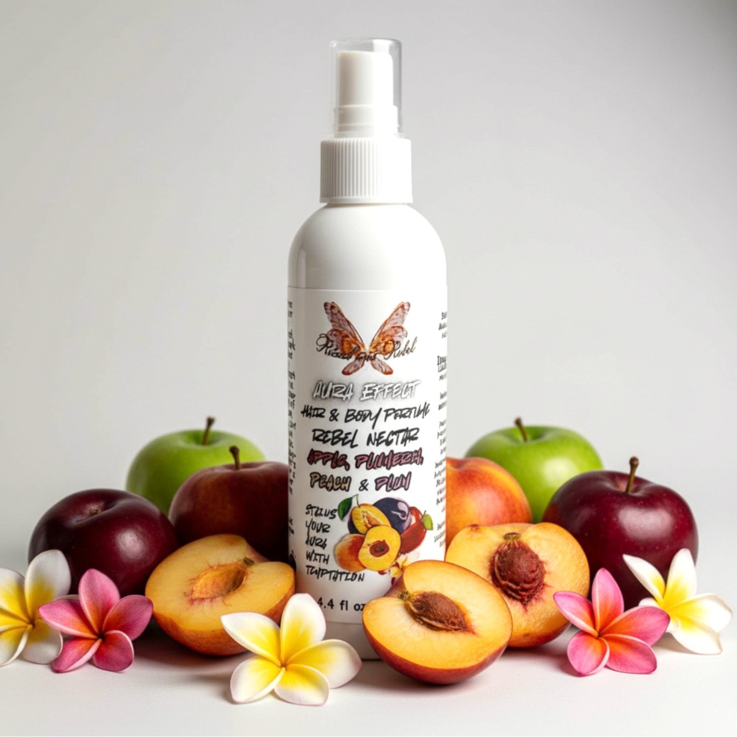 Aura Effect Rebel Nectar Hair & Body Perfume - Peach, Red Apple, Plumeria & Plum Nectar