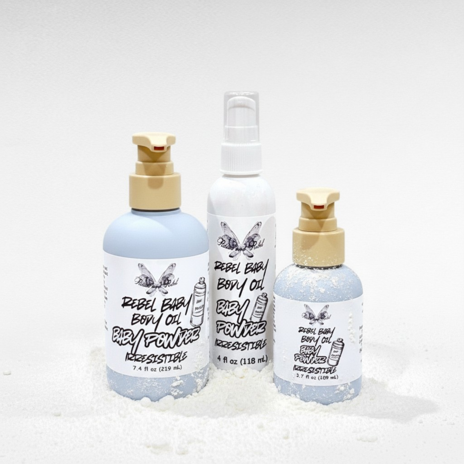 Rebel Baby Body Oil - Baby Powder