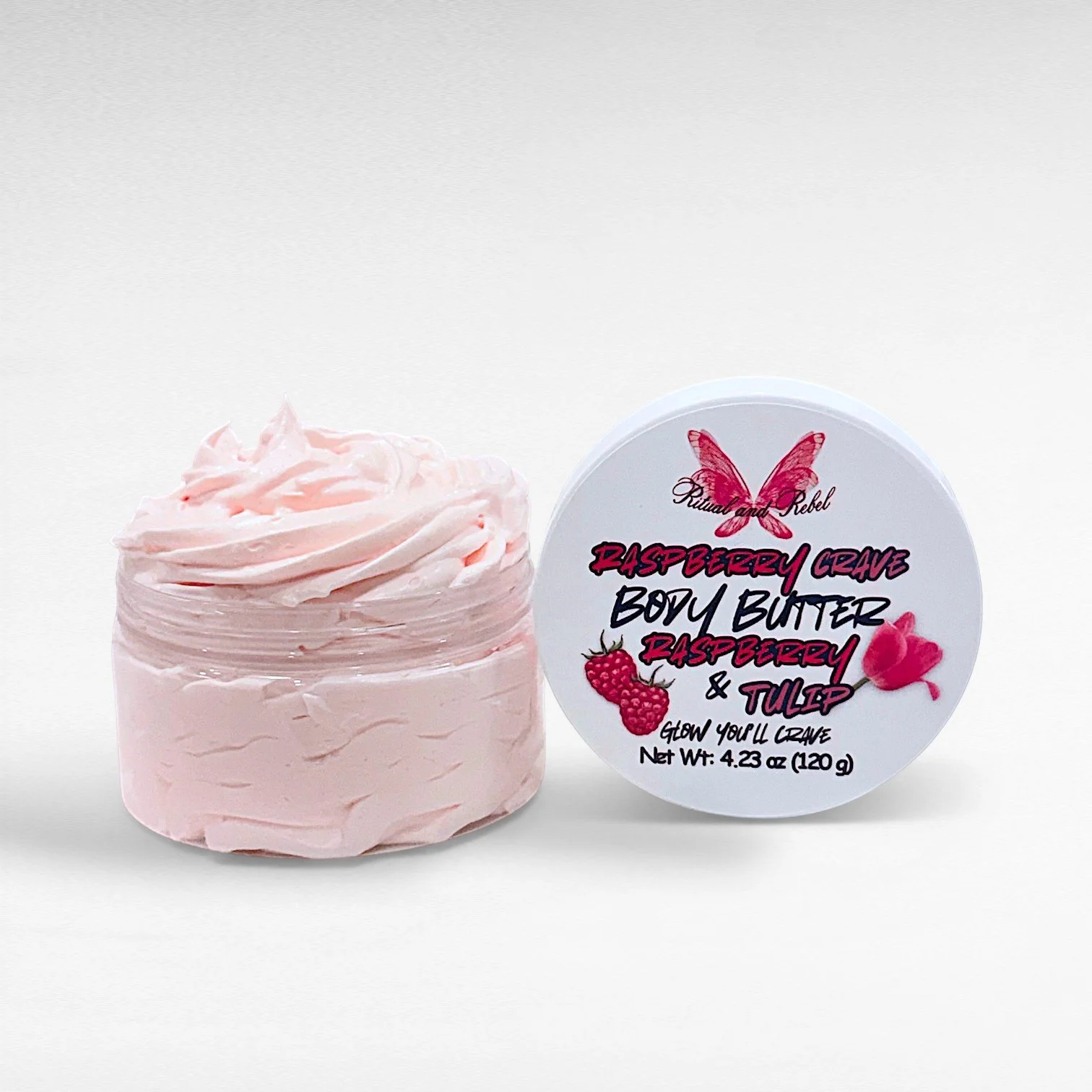 4.23 oz Raspberry Crave Body Butter Ritual and Rebel.jpg