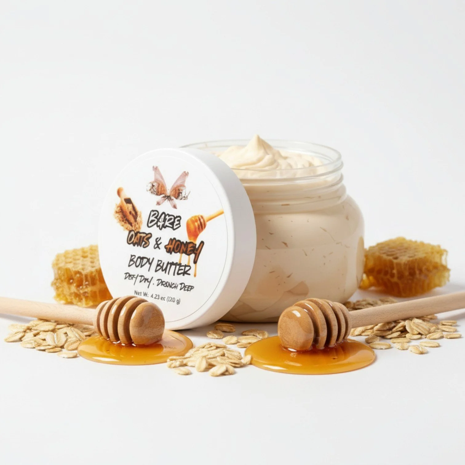 Rapture Effect Bare Oats & Honey Body Butter - Oats, Honey, & Roman Chamomile