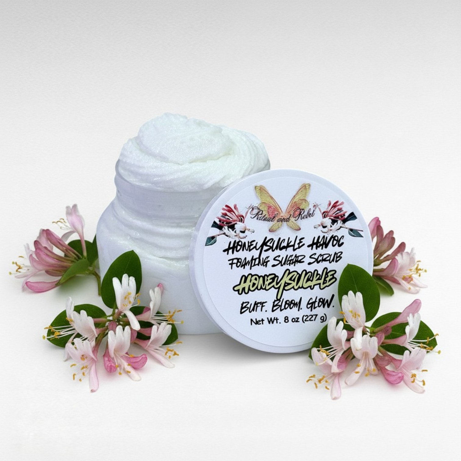 Honeysuckle Havoc Foaming Sugar Scrub - Honeysuckle