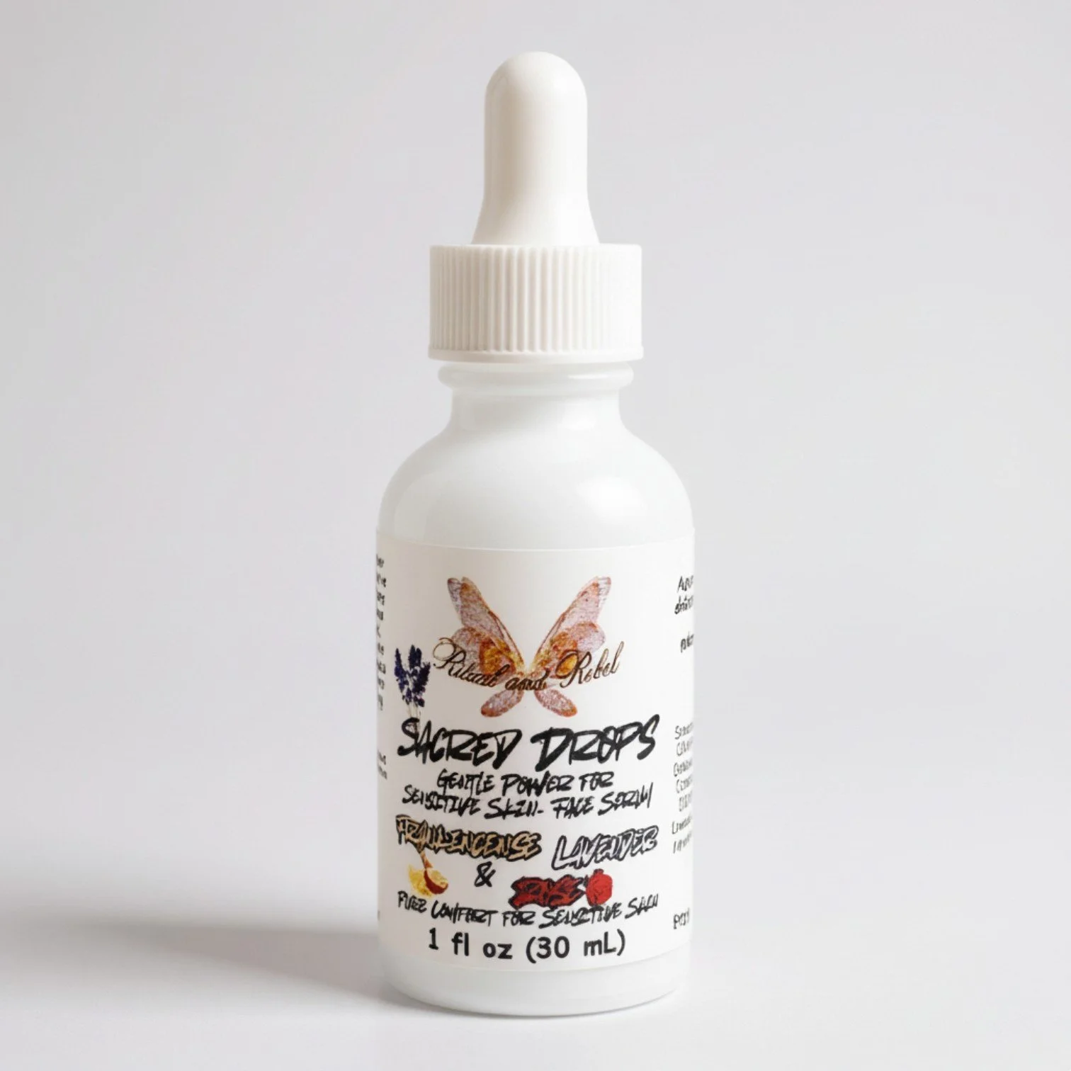 Sacred Drops Liquid Face Serum (sensitive skin) - Frankincense, Lavender & Rose