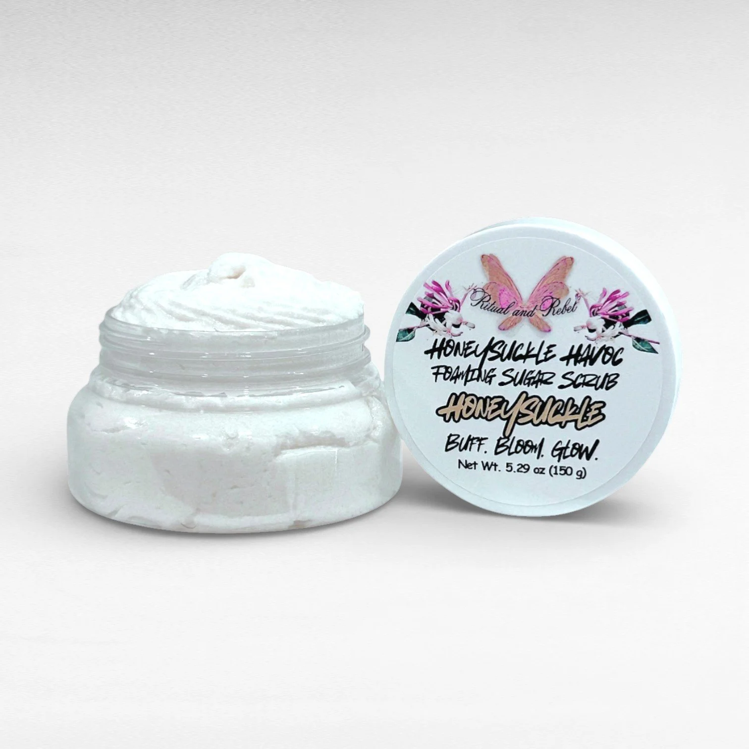 5.29 jar honeysuckle havoc foaming sugar scrub ritual and rebel.jpg