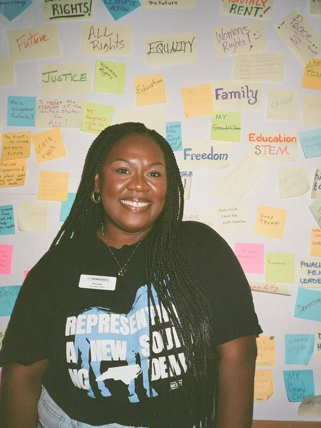 democratic diva diaries | diary entry #1 | united for justice, ran a photo line for Vice President Harris, held events for Eric Holder, Wes Moore and Roy Cooper, spent time at the NC Executive Mansion, worked out of @meckdems HQ and DNC Headquarters,