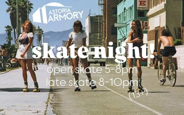 It&rsquo;s Friday. You know the drill. Open Skate tonight 5-8pm. Followed by Late Skate 8-10pm. $4 admission, $4 skate rentals (or bring your own!). It&rsquo;s pretty fun. See you on the rink. 
🛼✨🪩🛼🤩
#skate #rollerskate #rollerskater #rollerskate