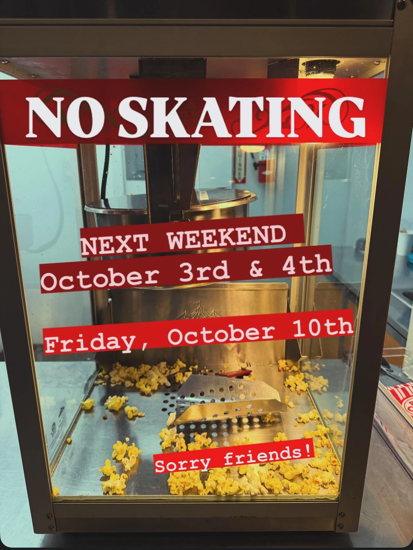Heads up rink rats! 🐀🛼 Sorry friends&mdash;but there will be NO SKATING next weekend, 10/3 &amp; 10/4&mdash;as @buoybeer takes over @astoriaarmory for their #oktoberfest festivities (this is a private, ticketed event). Then, the following Friday, 1