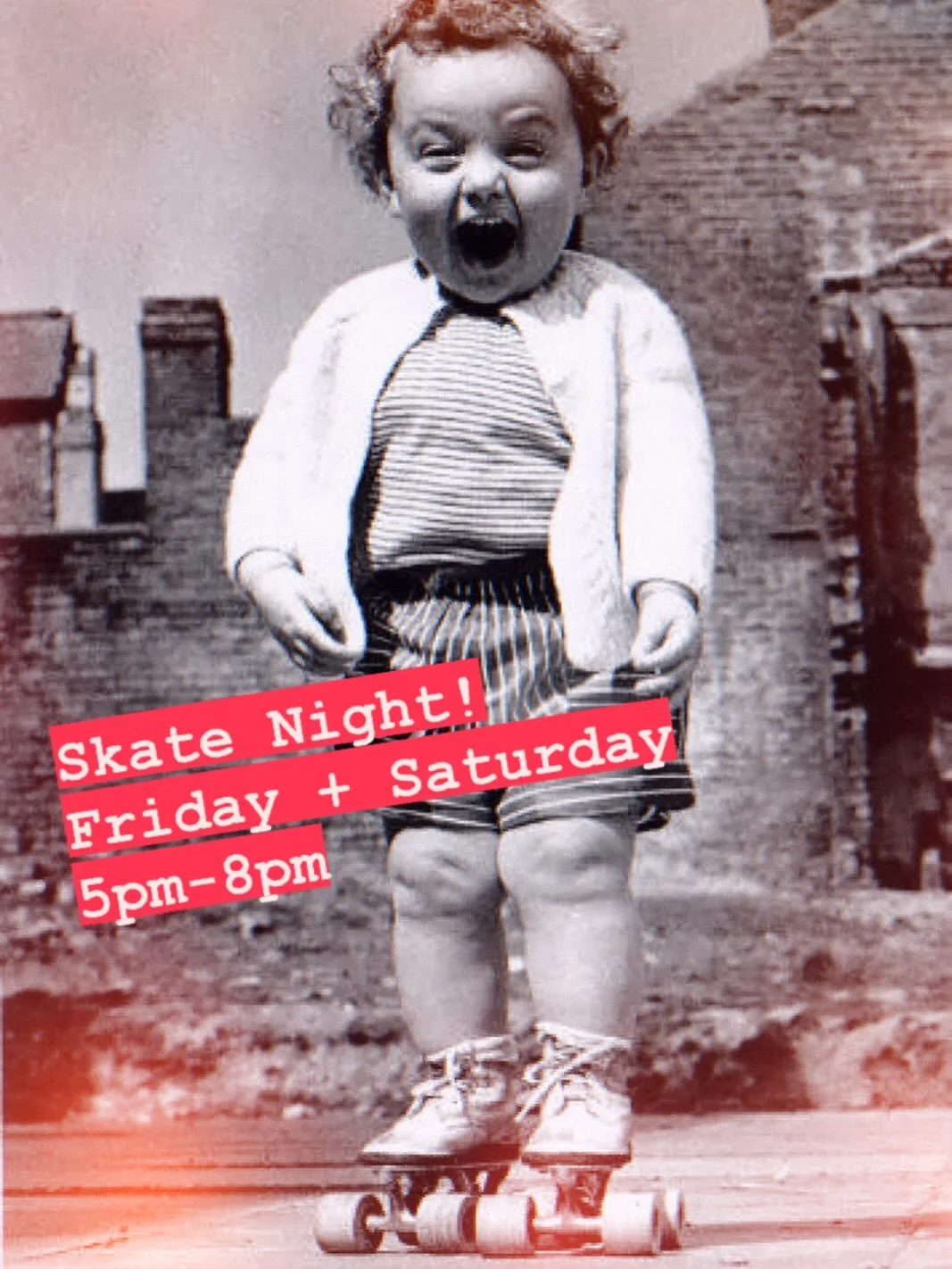 It&rsquo;s Friday! It&rsquo;s Skate Night! Join us this weekend for fun times at the Armory! 
🛼🛼✌🏽☺️
#letsroll #skatenight #goodvibesonly