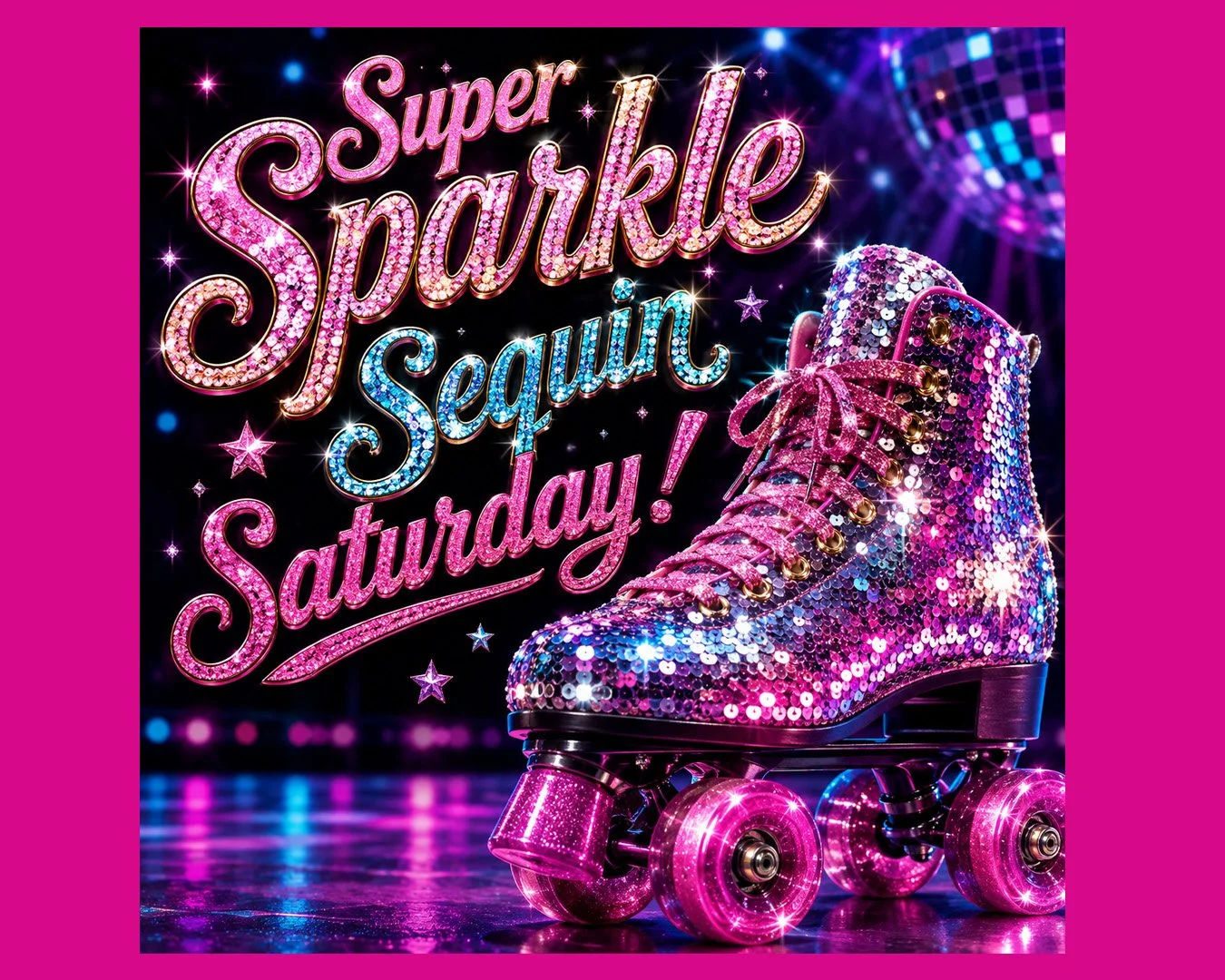 Open Skate Night:             SUPER SPARKLE SEQUIN SATURDAY!