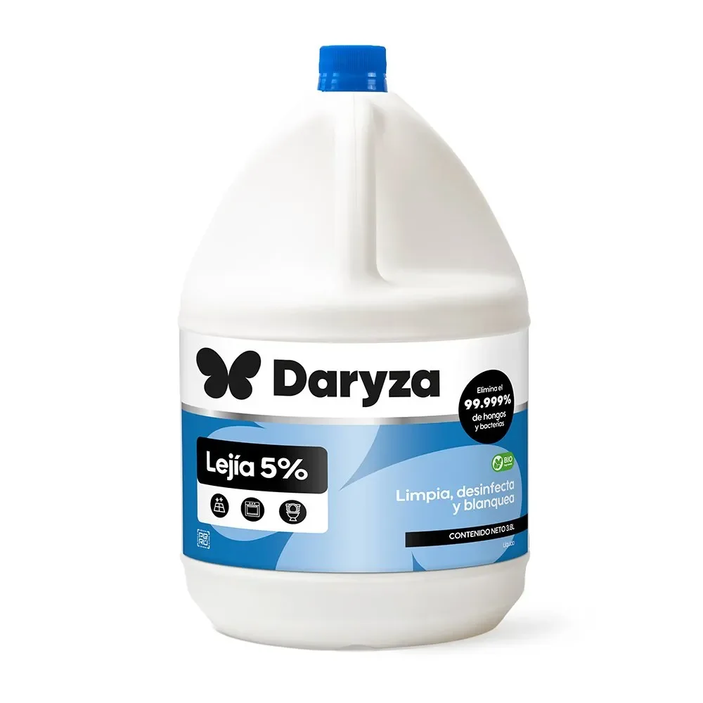 Lejía de 5% de hipoclorito de sodio