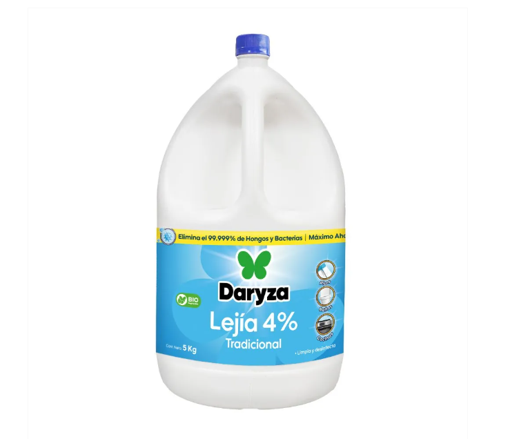 Lejía de 4%, Hipoclorito de sodio