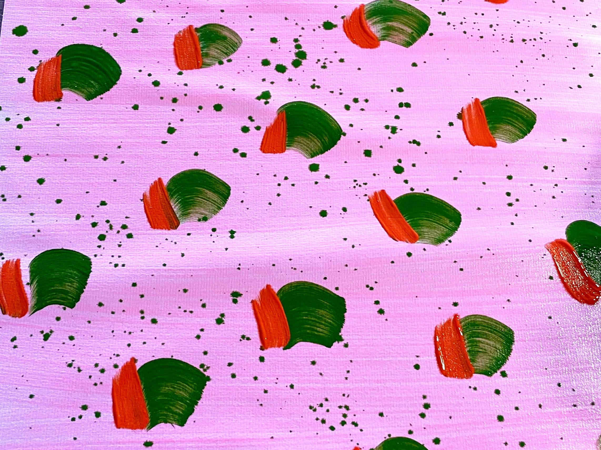 handpainted paper