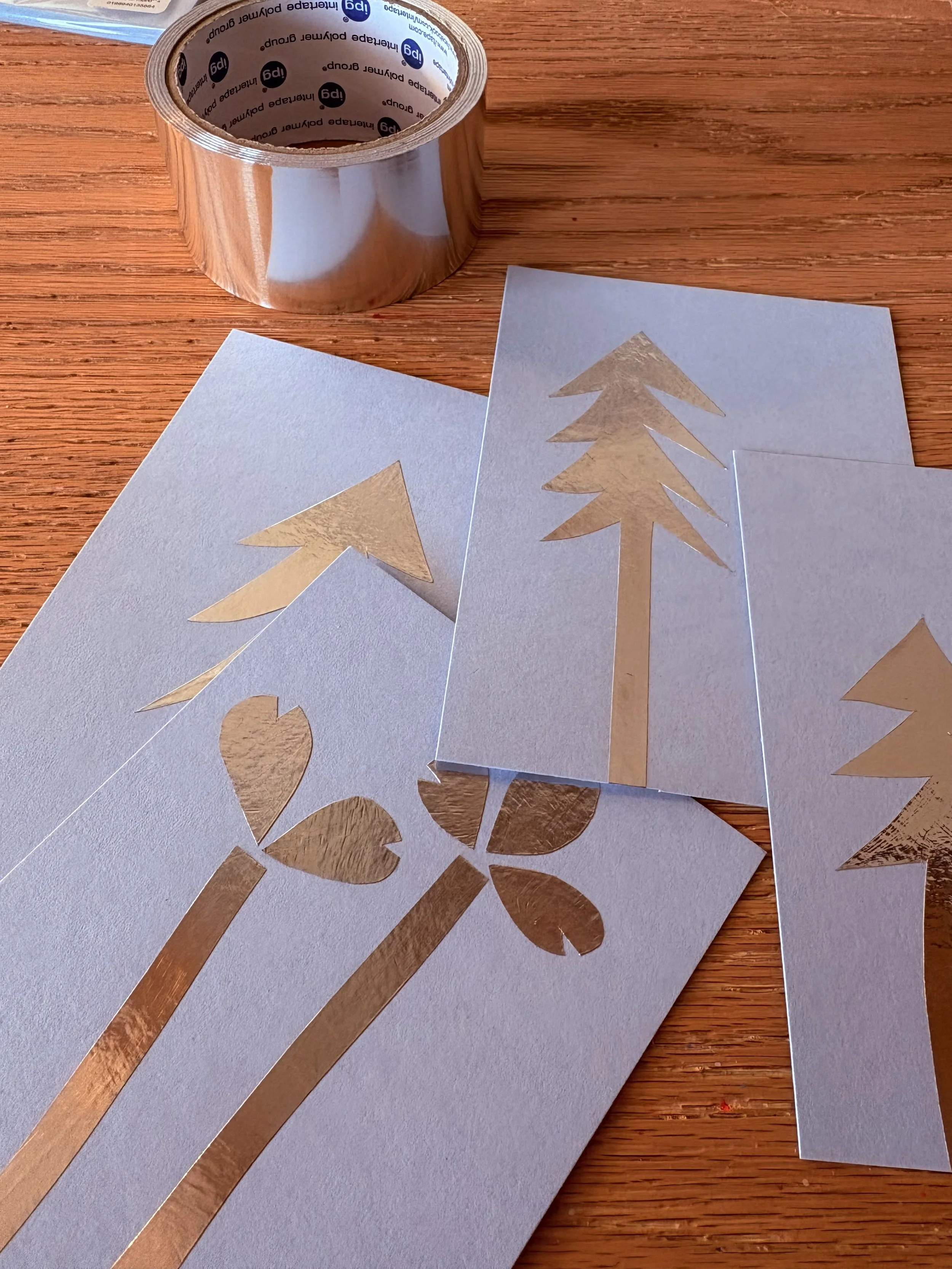 HVAC tape as holiday cards