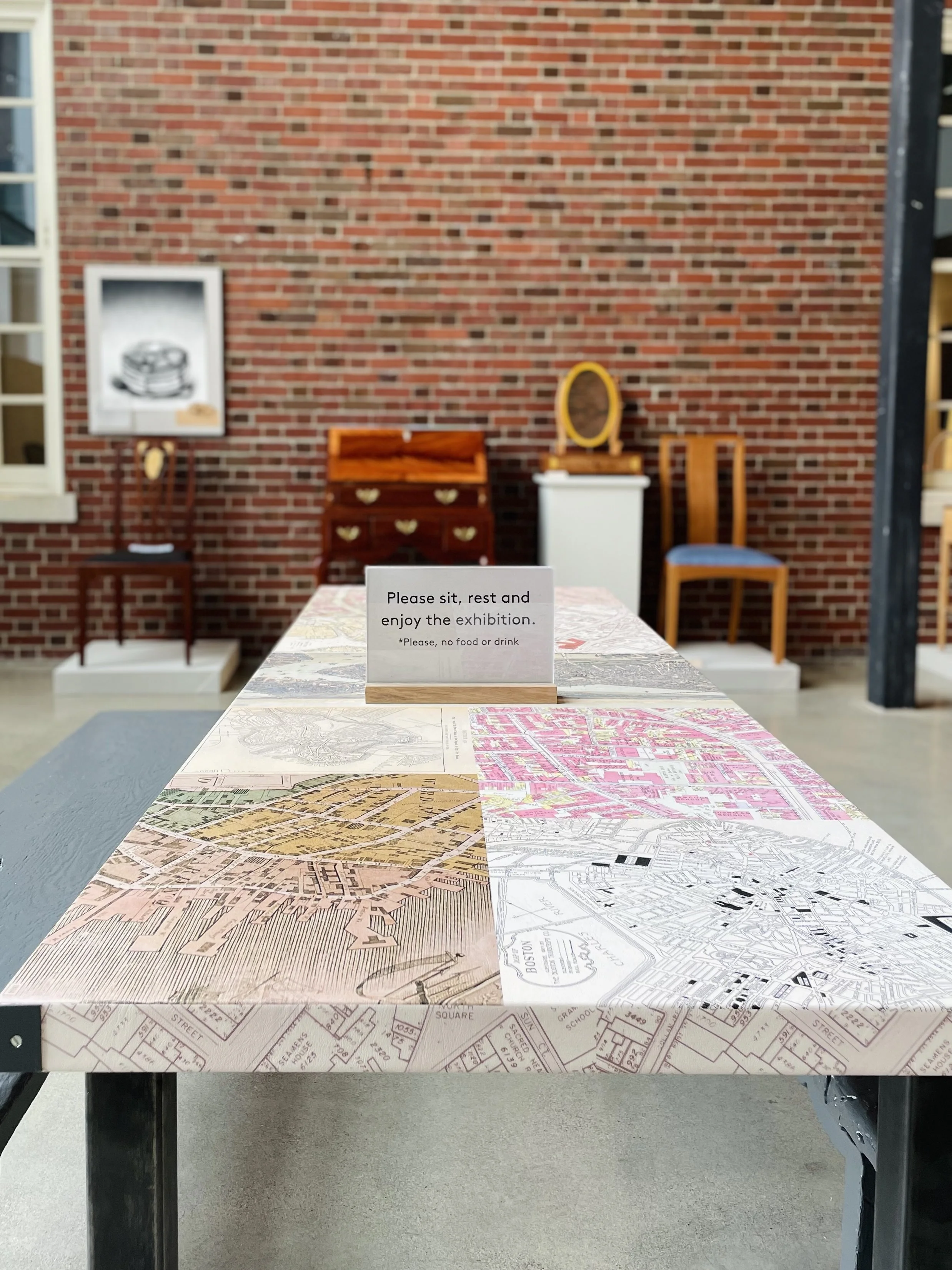 1:1 printed map table
