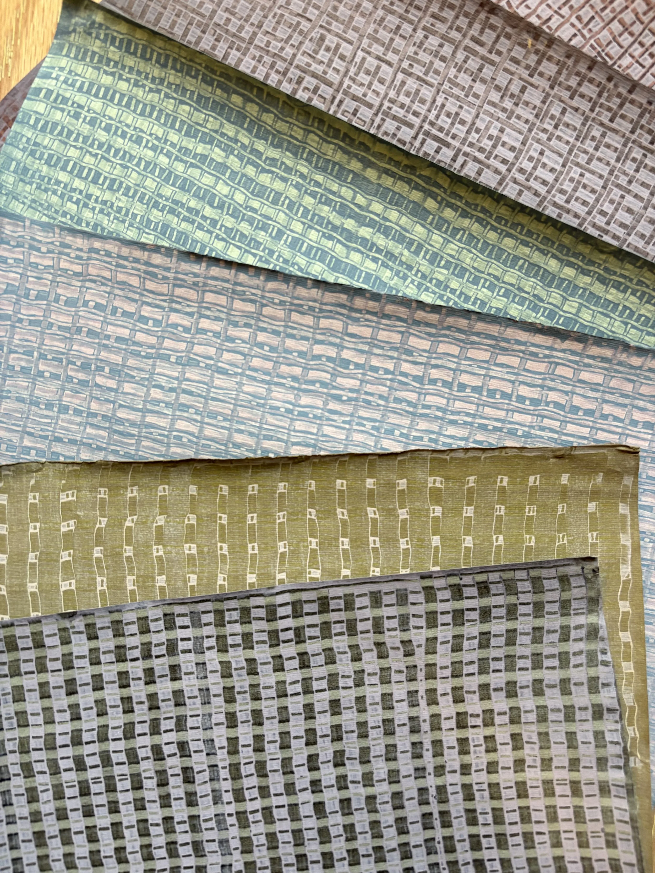 handpainted papers