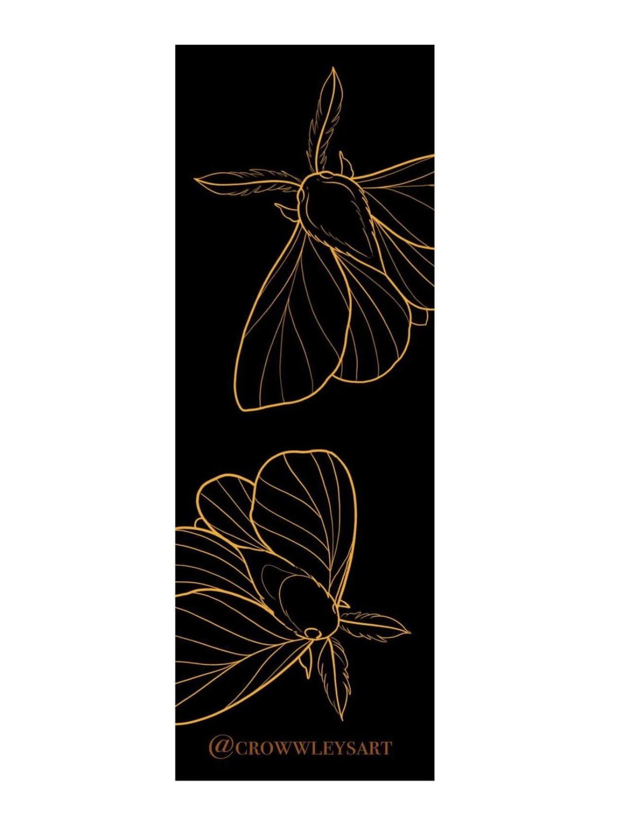 $3 - 2" x 6" bookmark on glossy paper stock. back design pictured, front design previous image