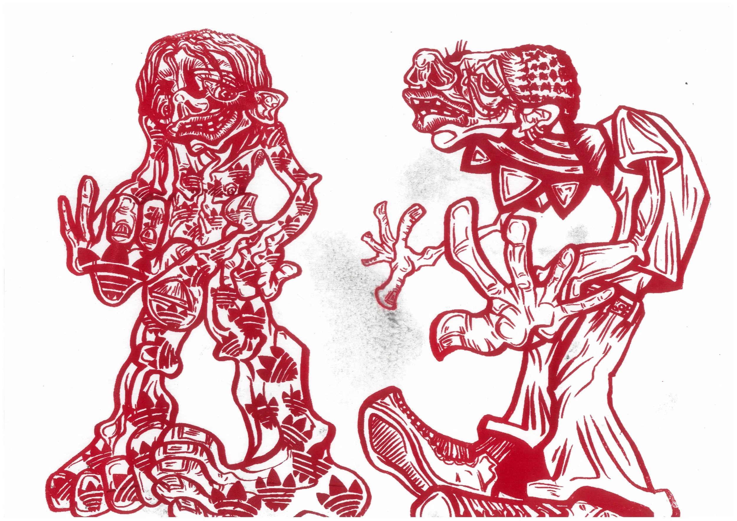 screen print, character