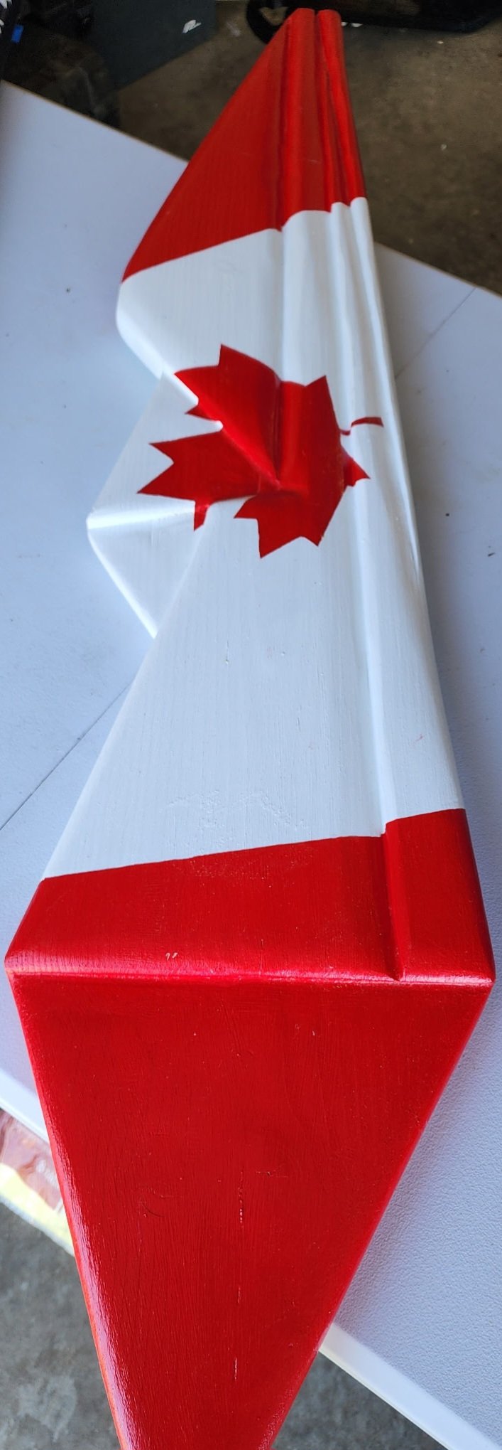 Wooden Canadian Flag