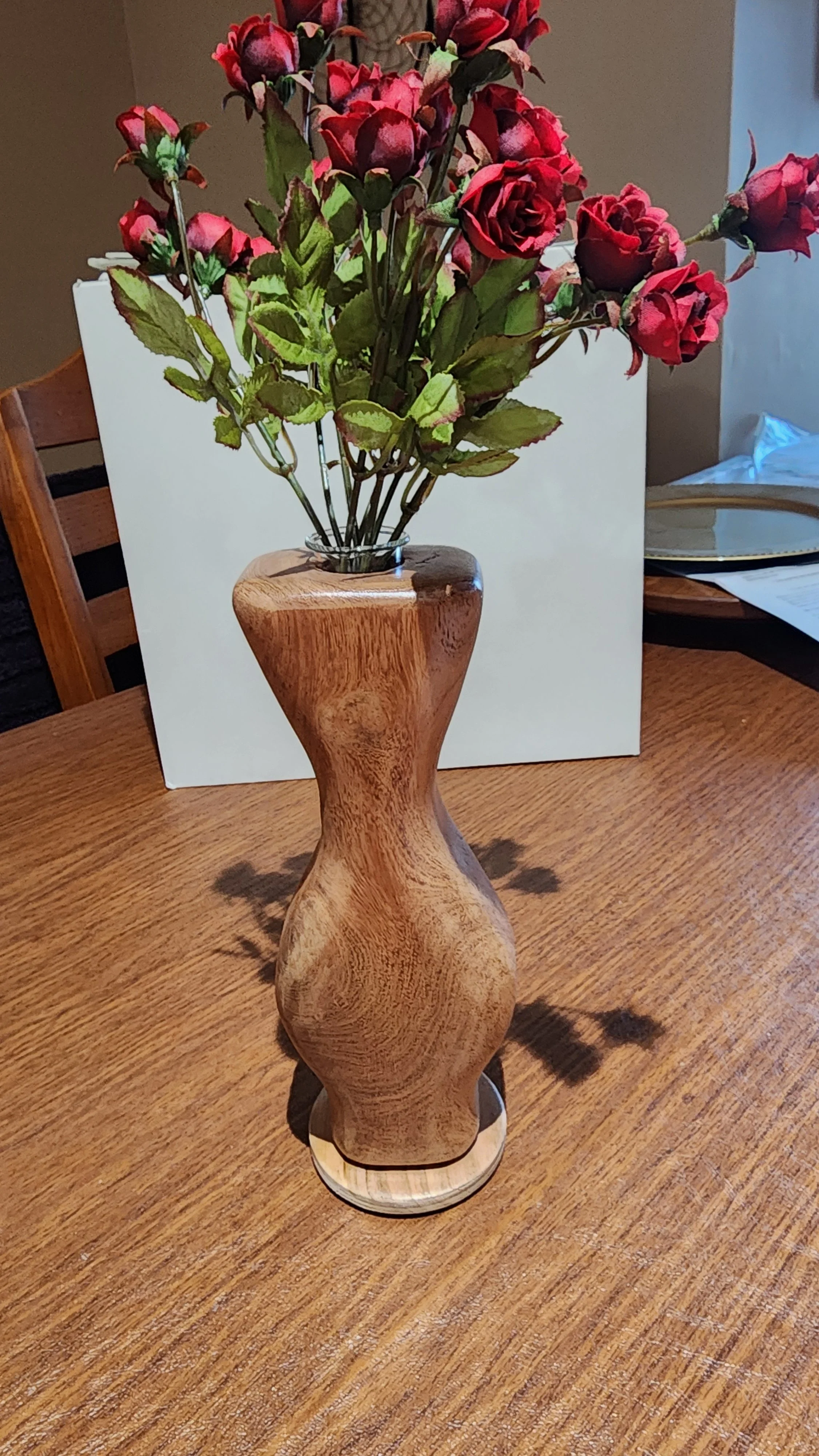 Wooden  Single Vase