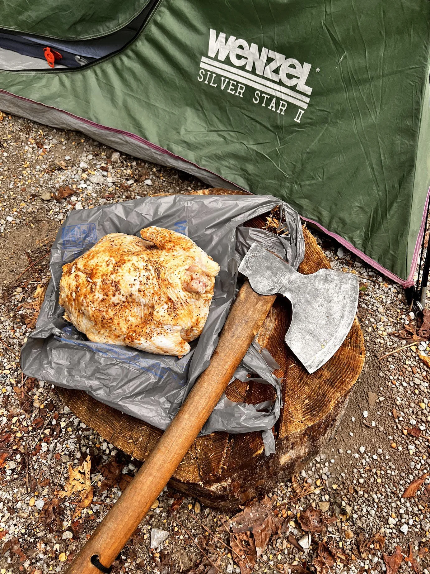 Dutch Oven Chicken Over Open Fire