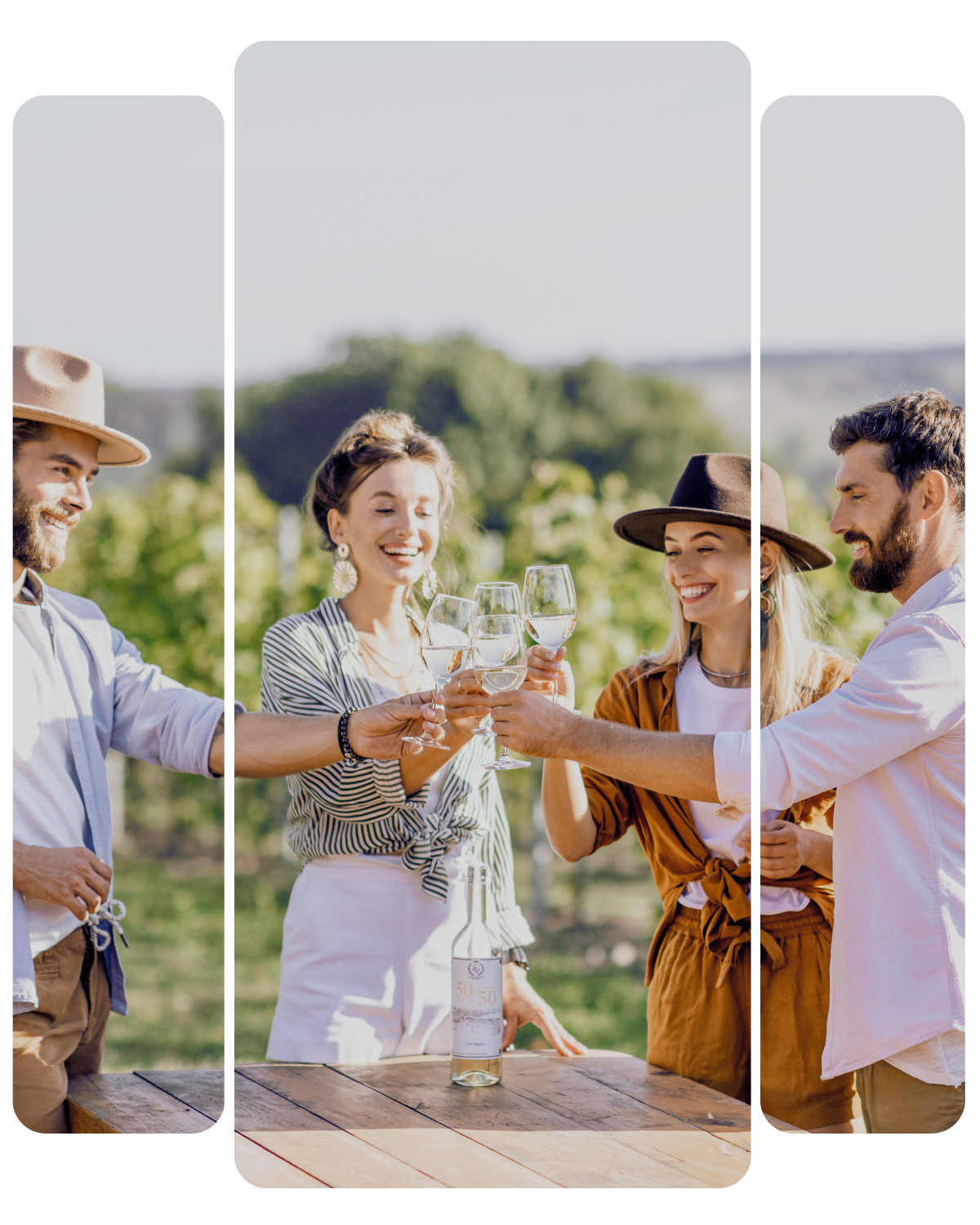 Guests enjoying a wine tasting experience in South Africa’s Cape Winelands