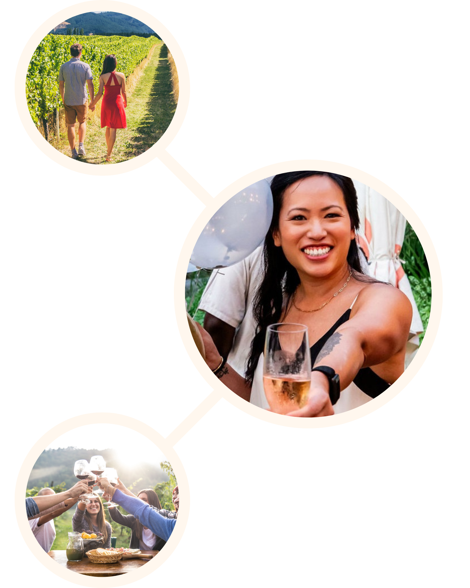 Solo travellers, couples and friends enjoying wine and travel experiences in South Africa