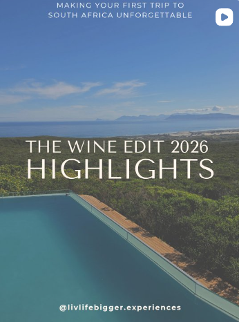 A glimpse of The Wine Edit journey featuring South Africa’s wine country, landscapes, and exclusive experiences.